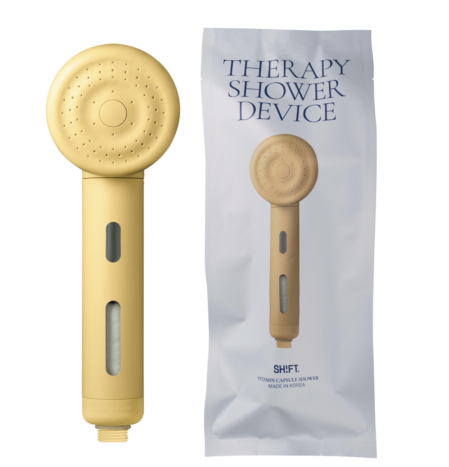 [Butter Yellow] Therapy Shower Device with Built-in Filter