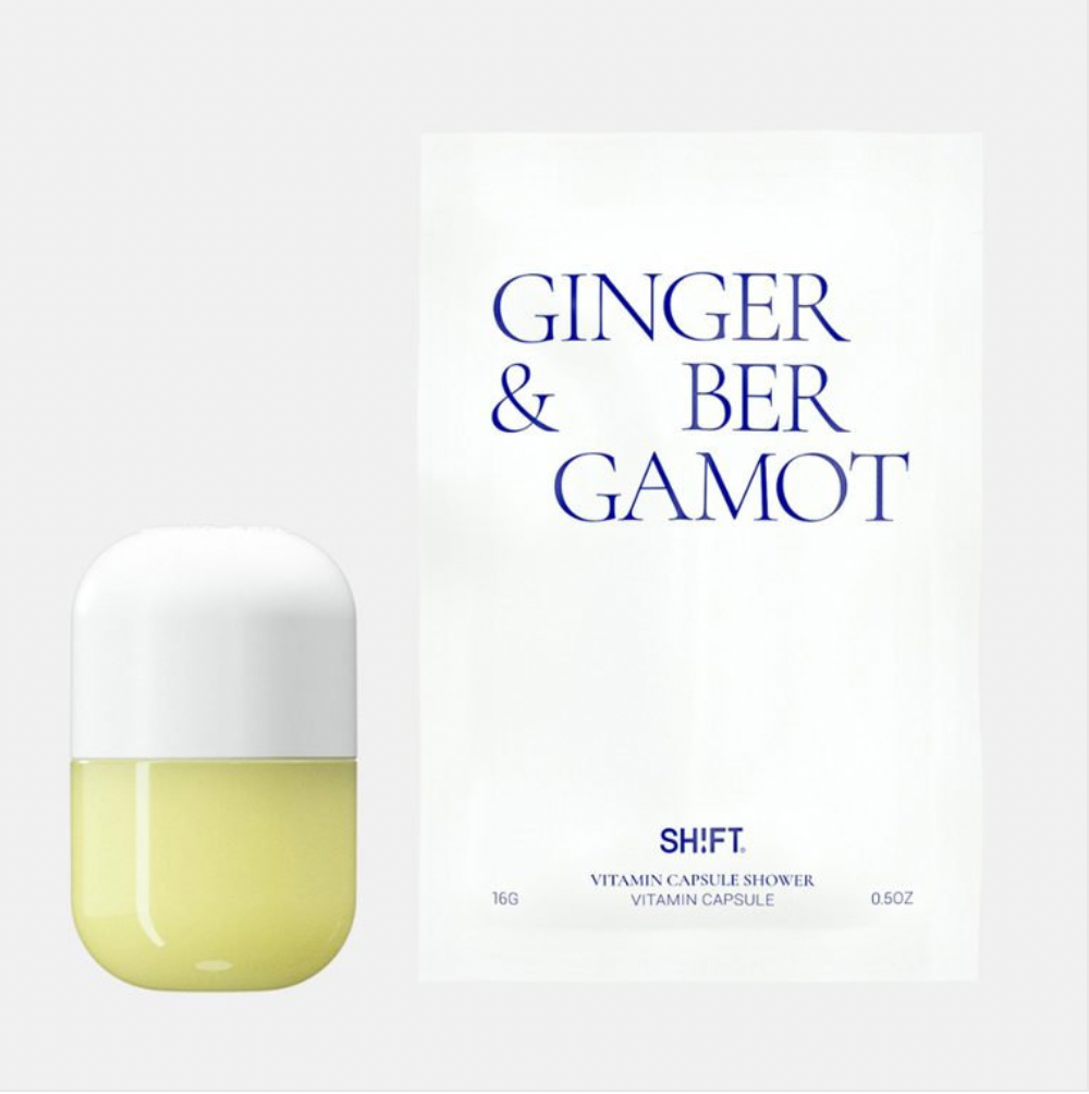 vitamin capsule ginger bergamot